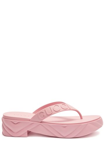 Logo-embossed Rubber Thong Sandals - - 3 - Gucci - Modalova
