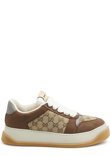GG-jacquard Panelled Canvas Sneakers - - 11, Trainers, Leather - Gucci - Modalova