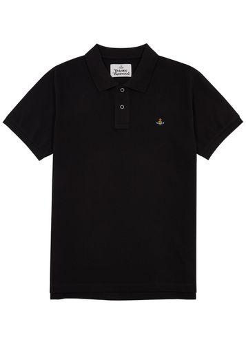 Logo-embroidered Piqué Cotton Polo Shirt - - L - Vivienne Westwood - Modalova