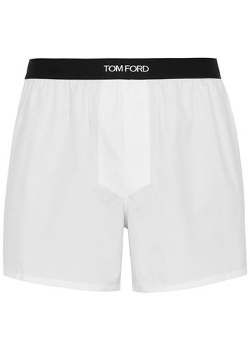 Logo Cotton Boxer Shorts - - L - Tom ford - Modalova