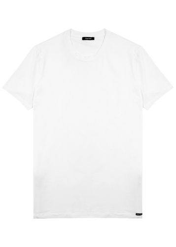 Stretch Jersey T-Shirt, Men's Clothing, , Cotton Material, Comfortable Fit, Casual Wear - L - Tom ford - Modalova