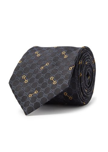 GG Horsebit-jacquard Silk tie - Gucci - Modalova