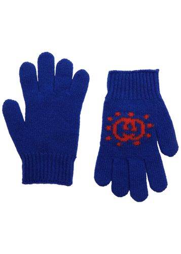 Kids Logo and UFO-intarsia Wool Gloves - Gucci - Modalova