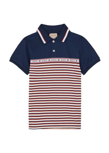 Kids Striped Cotton Polo Shirt - & - 10 Years - Gucci - Modalova