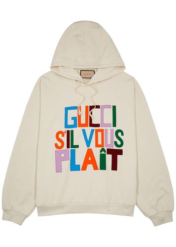 S'il Vous Plait Hooded Cotton Sweatshirt - - L - Gucci - Modalova