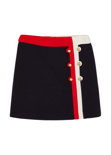 Kids Stripe-trimmed Wool-blend Skirt - - 10 Years - Gucci - Modalova