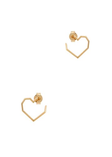 Corazon Heart 14kt Earrings - Aliita - Modalova