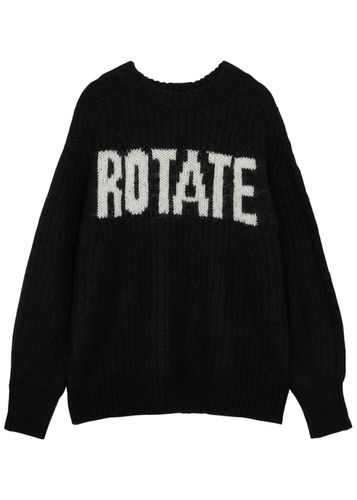 Logo-intarsia Wool-blend Jumper - - 10 - ROTATE Birger Christensen - Modalova