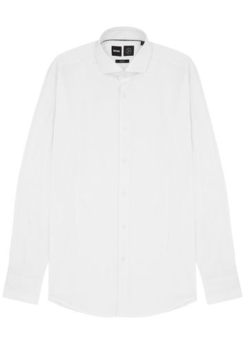 Cotton-blend Shirt - - 16.5 - Boss - Modalova