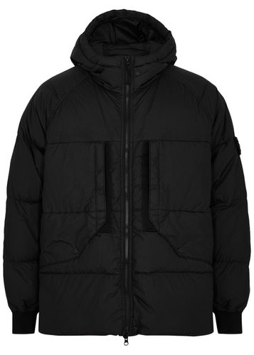 Crinkle Reps Hooded Quilted Nylon Jacket - - XL - Stone Island - Modalova