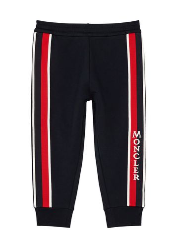Kids Striped Logo Stretch-cotton Sweatpants - & - 12 Months - Moncler - Modalova