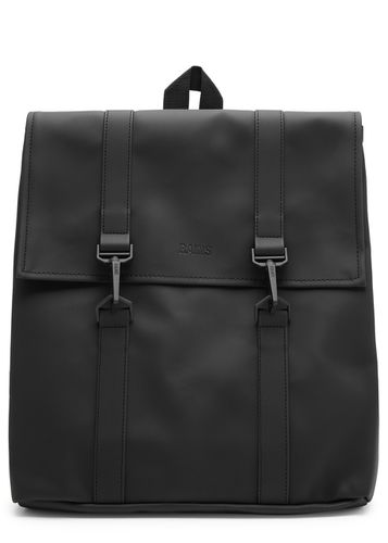 Msn Mini Rubberised Backpack - Black - Rains - Modalova
