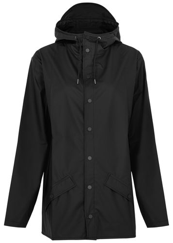 Hooded Rubberised Jacket - - L - Rains - Modalova