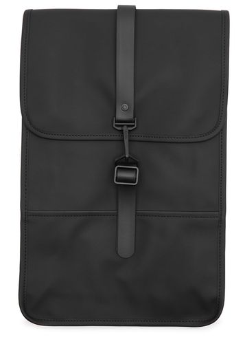 Mini Rubberised Backpack - Black - Rains - Modalova