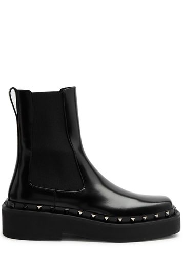 Rockstud Leather Chelsea Boots - - 4 - Valentino Garavani - Modalova