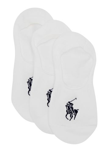 Logo-intarsia Stretch-cotton Trainer Socks - set of Three - - One Size - Polo ralph lauren - Modalova