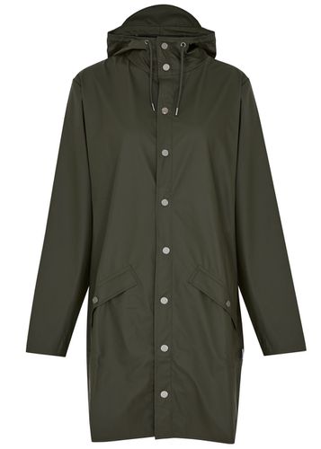 Hooded Rubberised Jacket - - M - Rains - Modalova