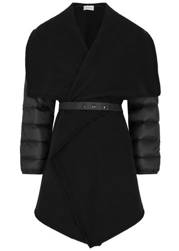 Wool-blend and Quilted Shell Cape - - M - Moncler - Modalova
