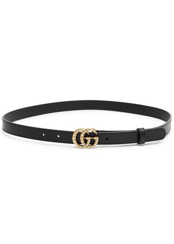 GG Embellished Leather Belt - Gucci - Modalova