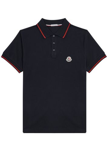 Logo Piqué Cotton Polo Shirt - - S - Moncler - Modalova