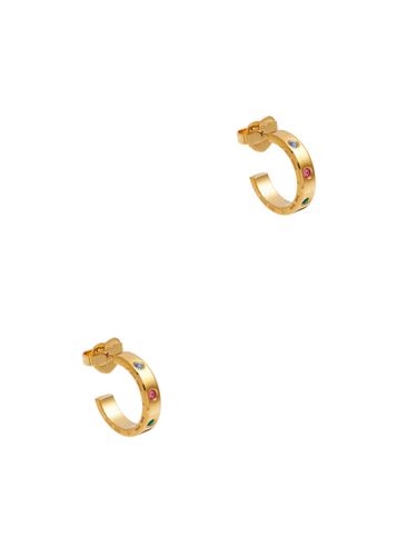 Set In Stone Gold-plated Hoop Earrings - Kate Spade new York - Modalova
