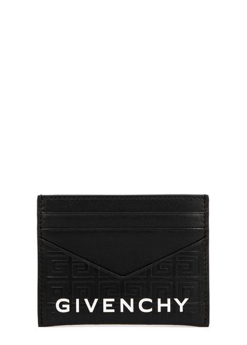 G-monogrammed Leather Card Holder - Givenchy - Modalova