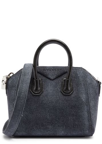 Antigona Mini Denim top Handle bag - Givenchy - Modalova