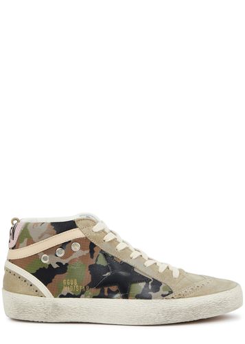 Mid Star Distressed Panelled Suede Sneakers - - 5 - Golden Goose - Modalova