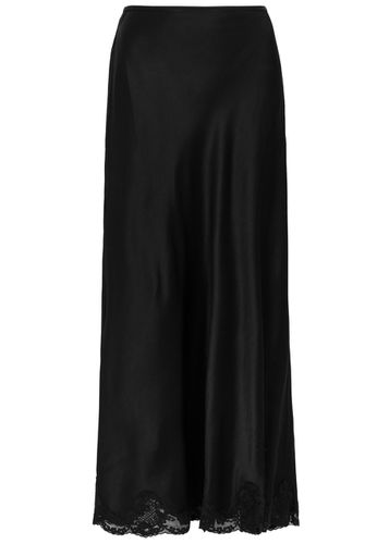 Crystal Lace-trimmed Satin Maxi Skirt - - 10 (UK 10 / S) - RIXO - Modalova