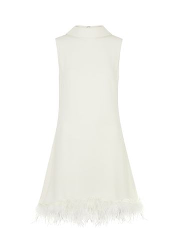 Candice Feather-trimmed Silk Dress - - 10 (UK 10 / S) - RIXO - Modalova