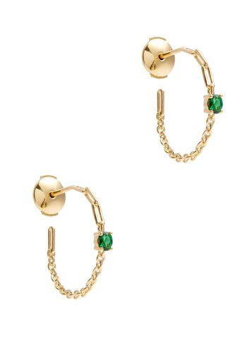 Paire De Creoles 18kt Gold Hoop Earrings - - One Size - Yvonne Leon - Modalova