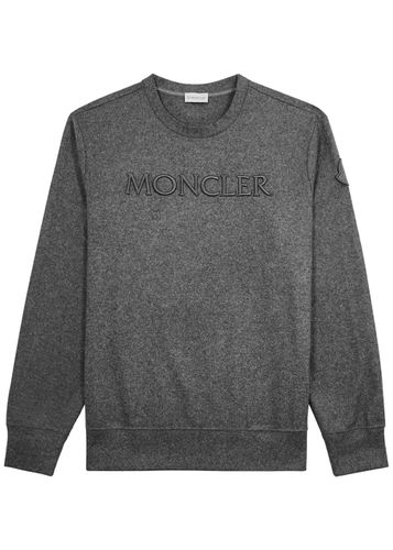 Logo-embroidered Wool-blend Sweatshirt - - L - Moncler - Modalova