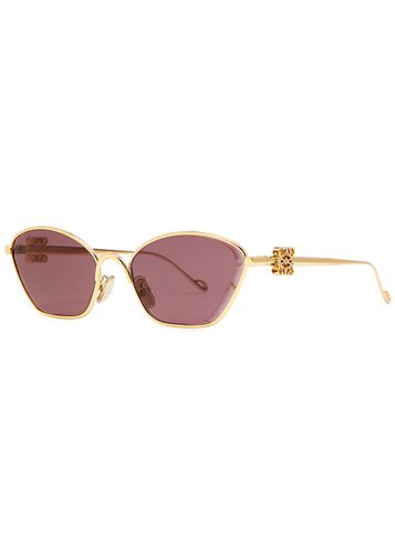 Loewe Cat-eye Sunglasses - Gold - Loewe - Modalova