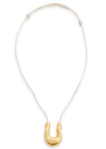 Wishbone Satin-cord Necklace - - One Size - Agmes - Modalova
