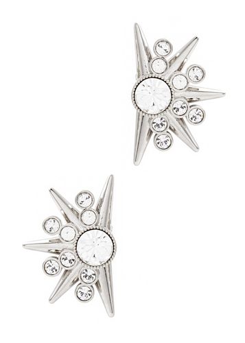 Crystal-embellished Clip-on Earrings - - One Size - Rabanne - Modalova