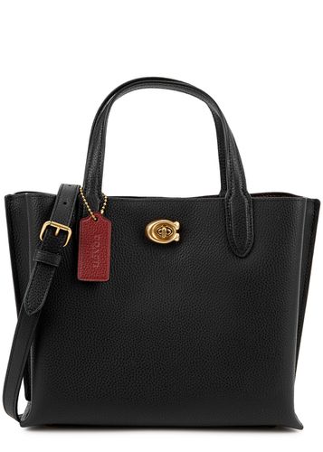 Willow 24 Leather Shoulder Bag, Shoulder Bag, Black, Leather - Coach - Modalova