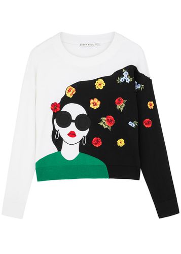Gleeson Stace Face Embroidered Stretch-wool Jumper - - XL (UK 16 / XL) - Alice + Olivia - Modalova