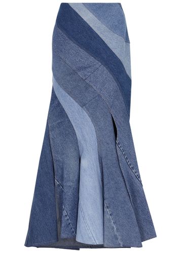 A. W.A. K.E Mode Panelled Denim Maxi Skirt - - 8 - A.W.A.K.E Mode - Modalova