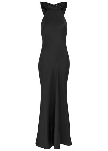 Evianna Bow-embellished Satin Maxi Dress - - L (UK 14 / L) - MISHA - Modalova