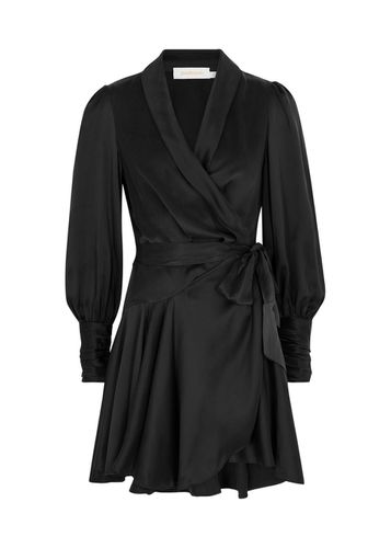 Silk-satin Mini Wrap Dress - - 3 - Zimmermann - Modalova