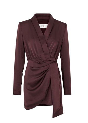 Azera Satin Mini Blazer Dress - - L (UK 14 / L) - MISHA - Modalova