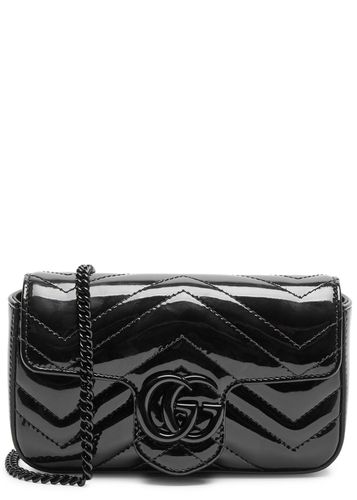 GG Marmont Supermini Patent Leather Bag, Leather Bag - Gucci - Modalova