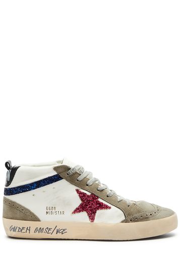 Mid Star Distressed Panelled Leather Sneakers - - 7 - Golden Goose - Modalova