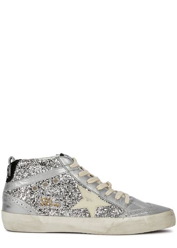 Mid Star Panelled Glittered Sneakers - - 5 - Golden Goose - Modalova