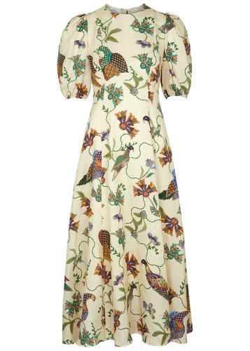 Birdie Printed Linen Midi Dress - - 8 (UK 8 / S) - ALEMAIS - Modalova