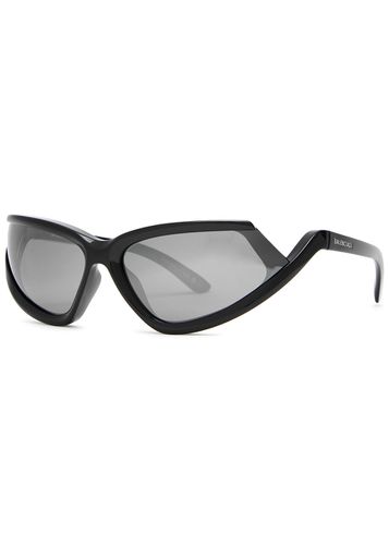 Narrow Wrap-around Sunglasses - Balenciaga - Modalova