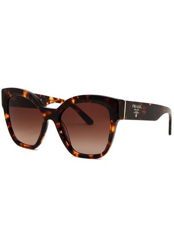 Oversized Round-frame Sunglasses , Designer-engraved Graduated Lenses, Designer-stamped Temples, 100% UV Protection - Prada - Modalova