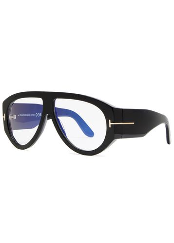 Aviator-style Sunglasses, Sunglasses, , Aviator, Designer-engraved Iridescent Lenses, 100% UV Protection - Tom ford - Modalova