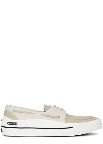 Pier Canvas Sneakers, Sneakers, Canvas, Round Toe, Panelled - - 10 - Moncler - Modalova
