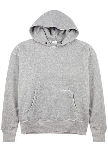 Distressed Hooded Cotton Sweatshirt - - M - Saint Laurent - Modalova